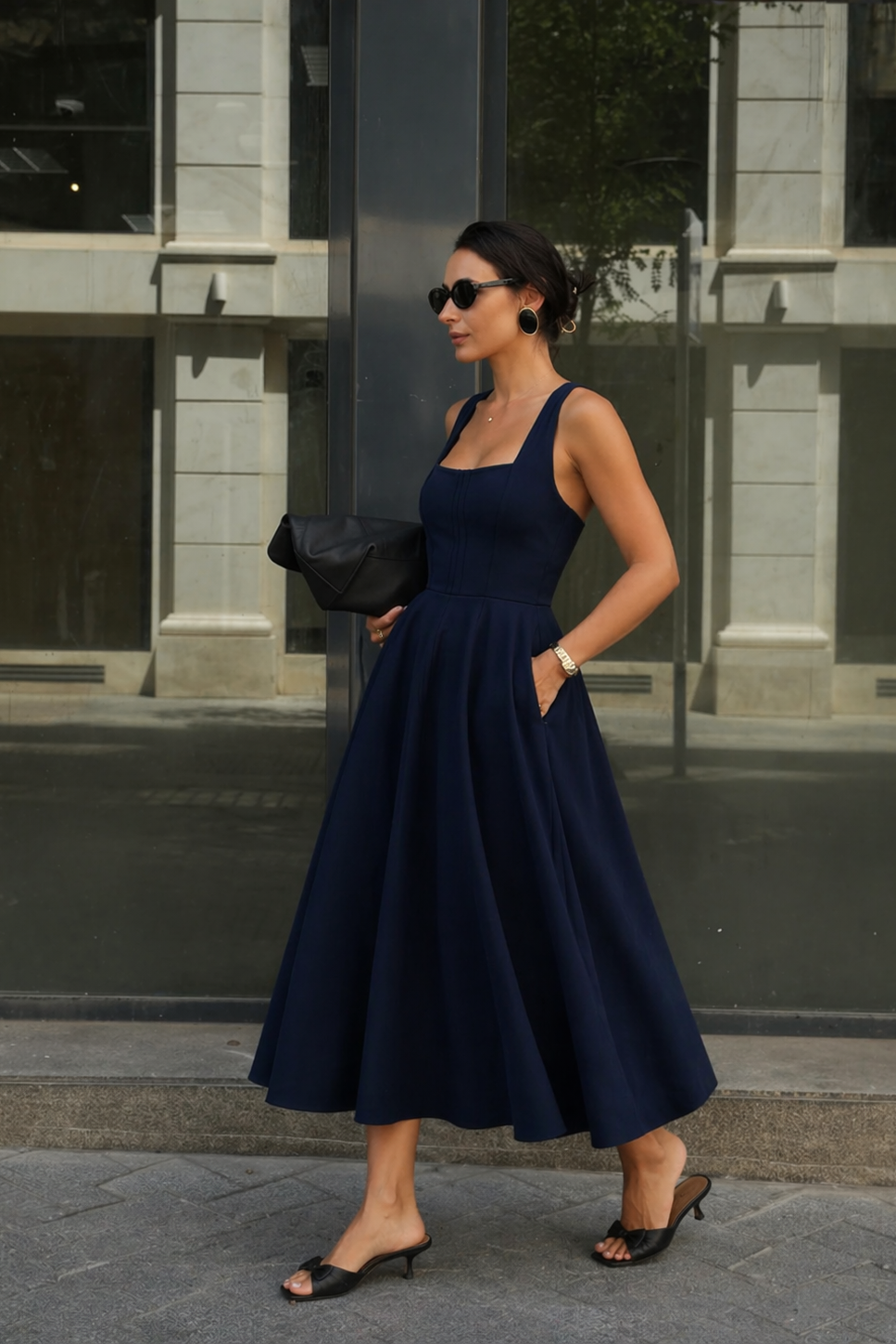 Square Neck Dress