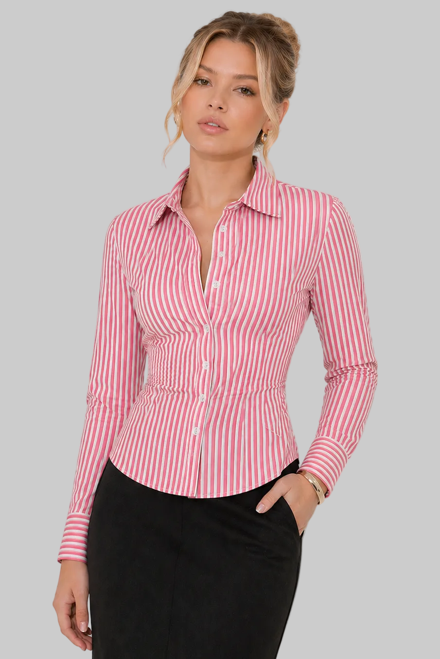 Striped Fitted Shirt