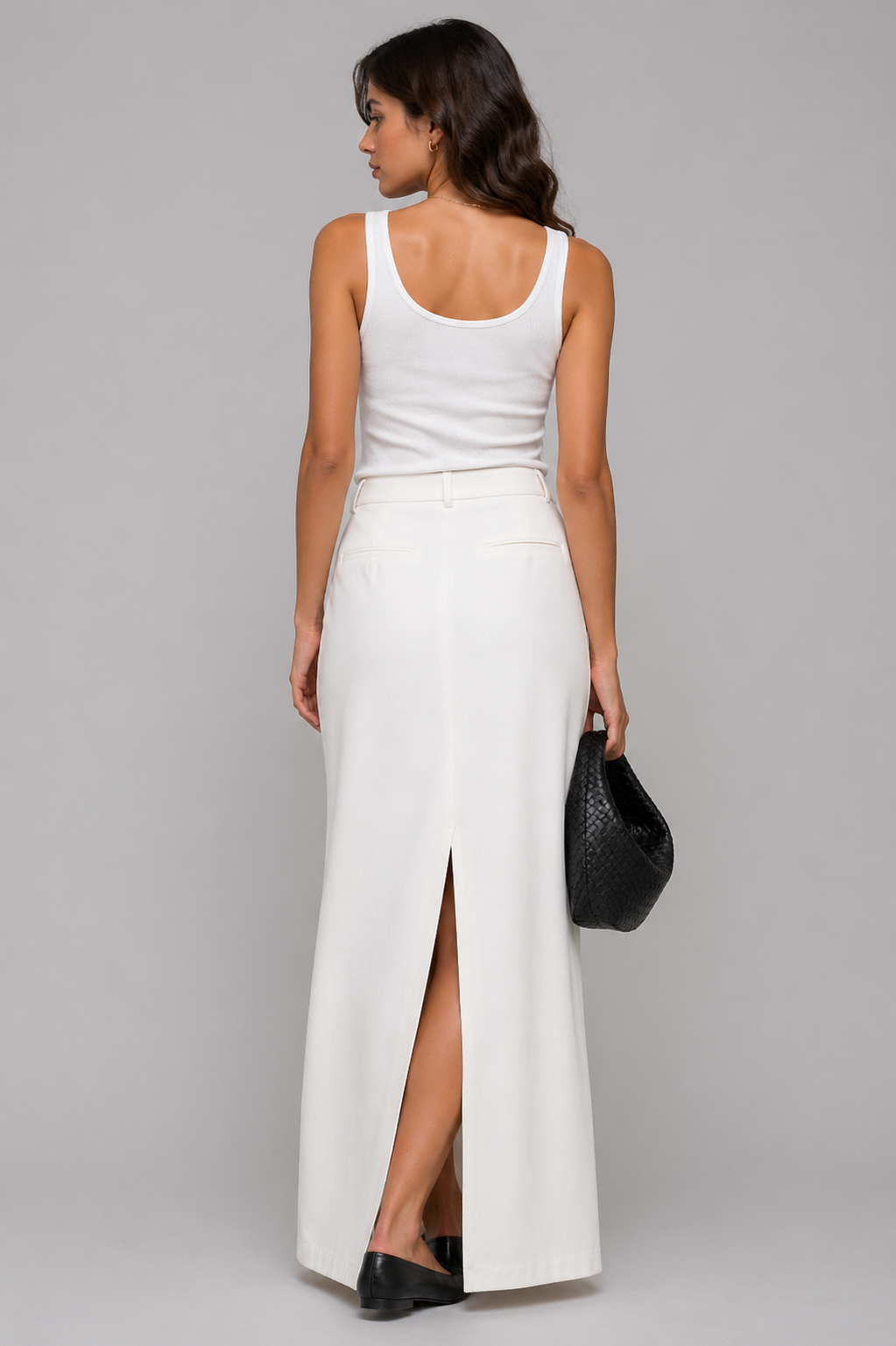 High Waist Slit Skirt