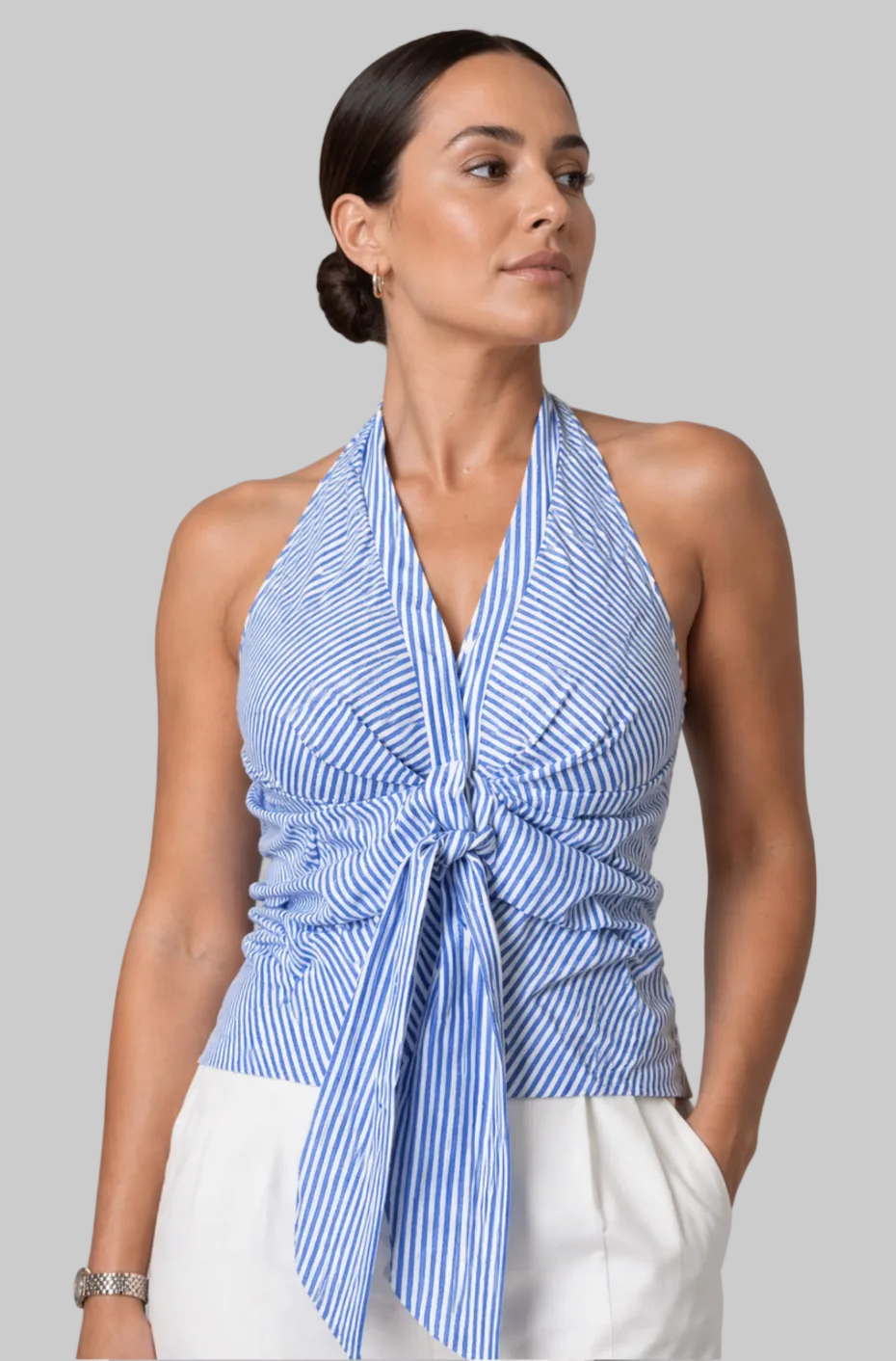 Halter Tie-Front Top