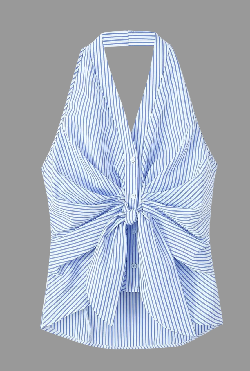 Halter Tie-Front Top