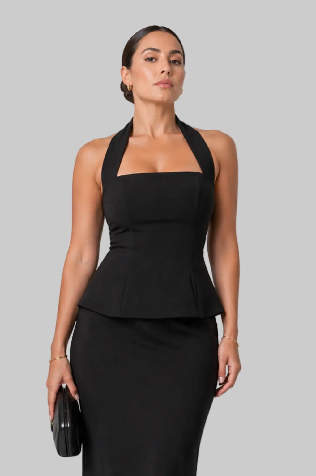 Cinched Halter-Neck Set