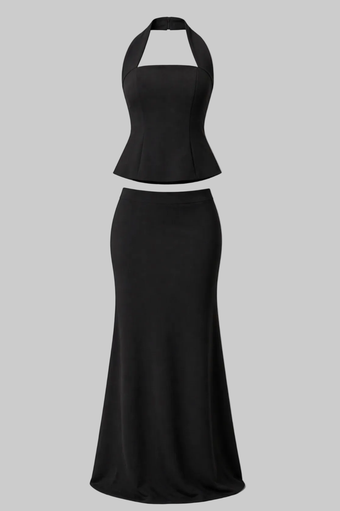 Cinched Halter-Neck Set
