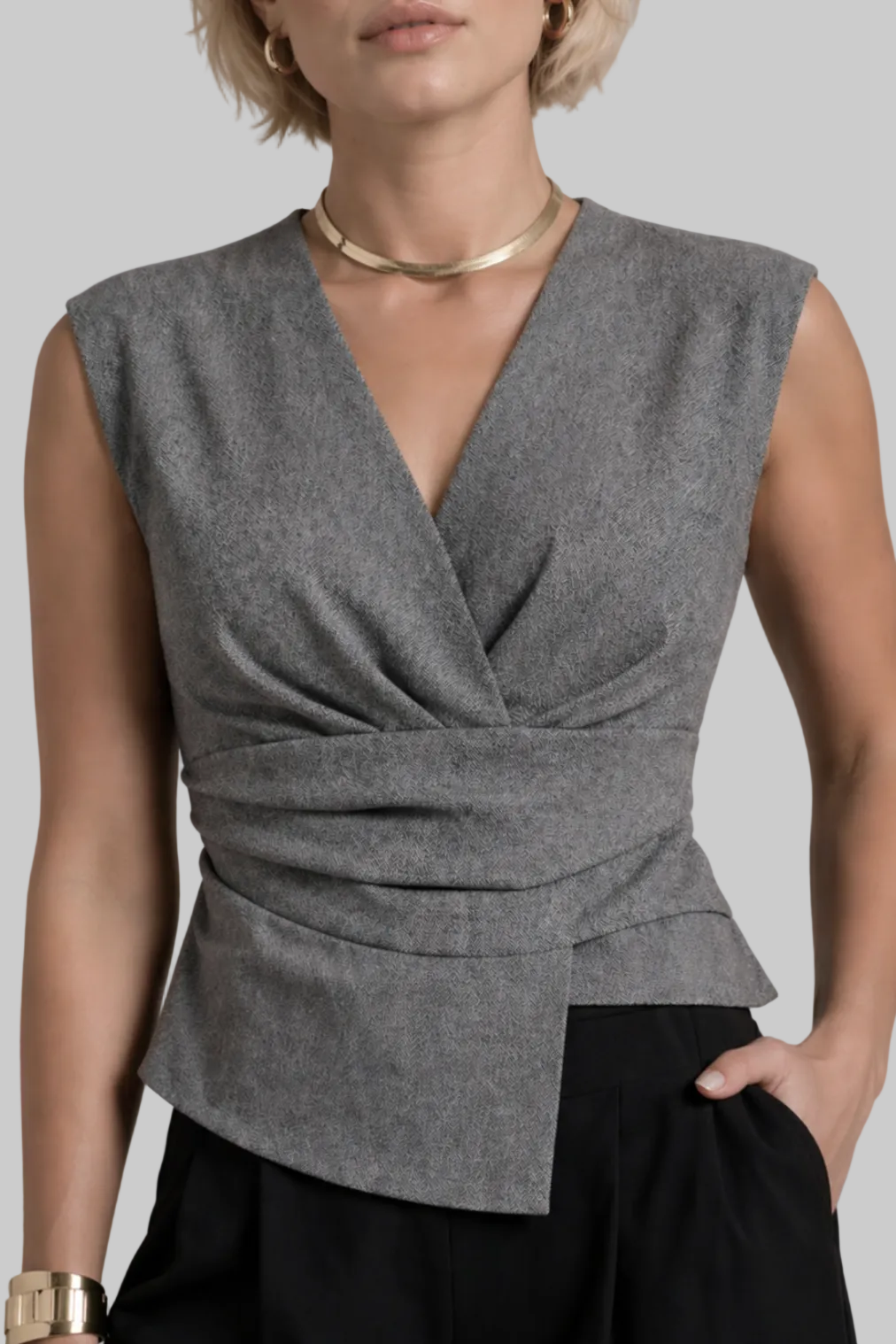 V-neck Cut Top
