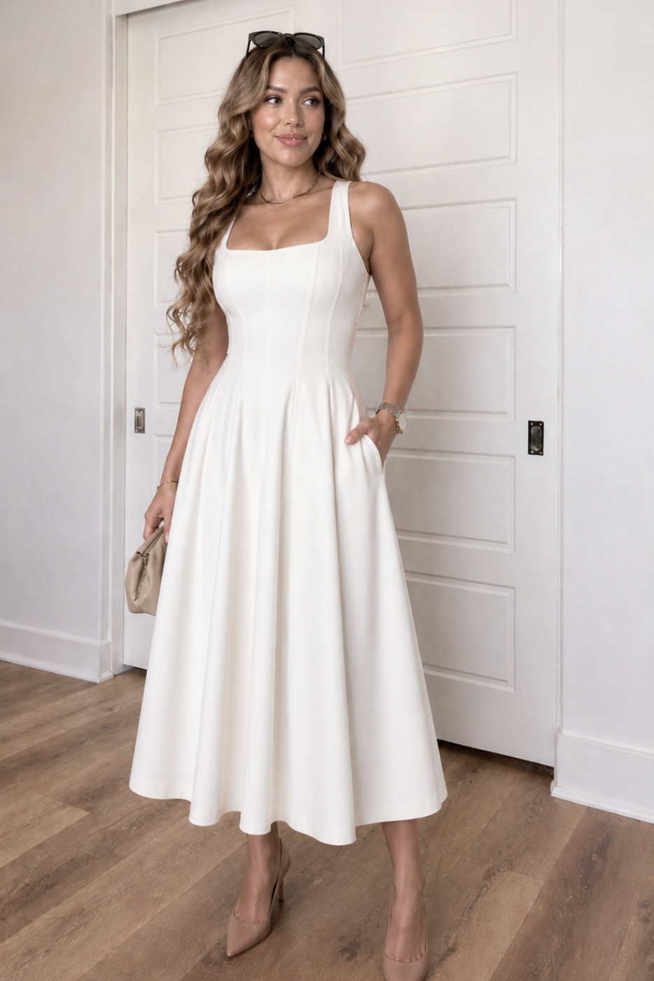 Square Neck Dress