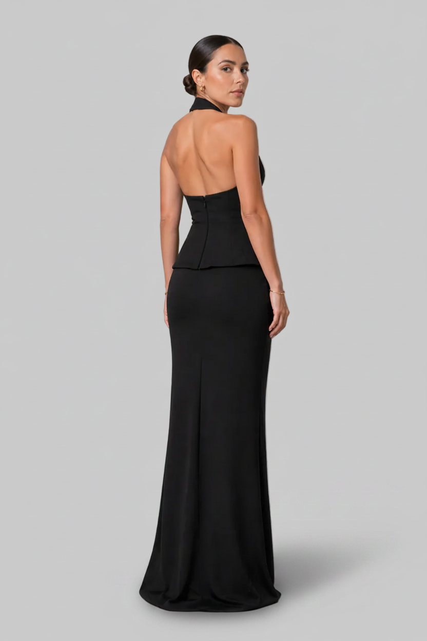 Cinched Halter-Neck Set